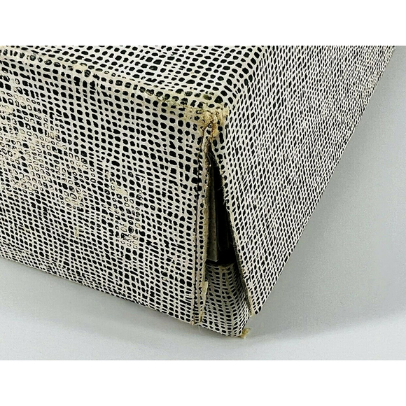 6 Beyer Lead Crystal Napkin Rings Germany Octagon Shape w/Etched Pineapples - Picture 6 of 6